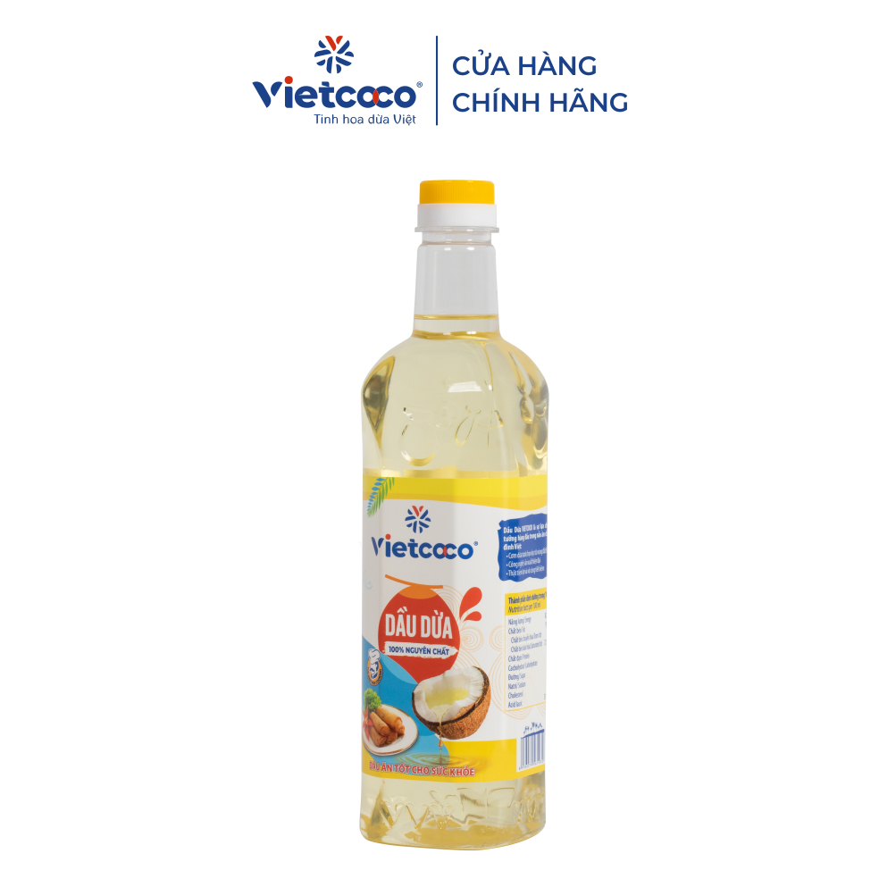 Dầu Dừa Tinh Luyện ( Cooking oil ) Vietcoco : - chai 1 lít