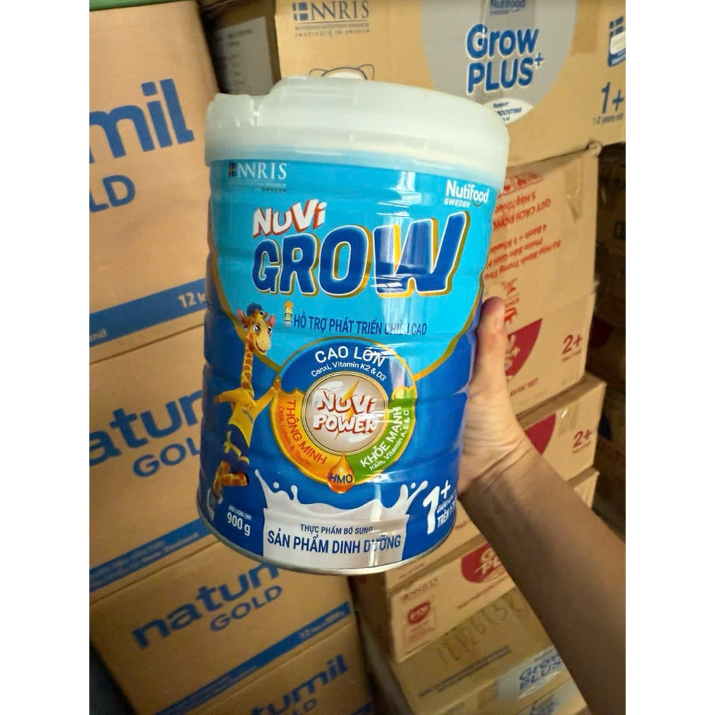 Hsd: 1/2026 Sữa bột Nuvi GROW 1+ 800g_Có móp
