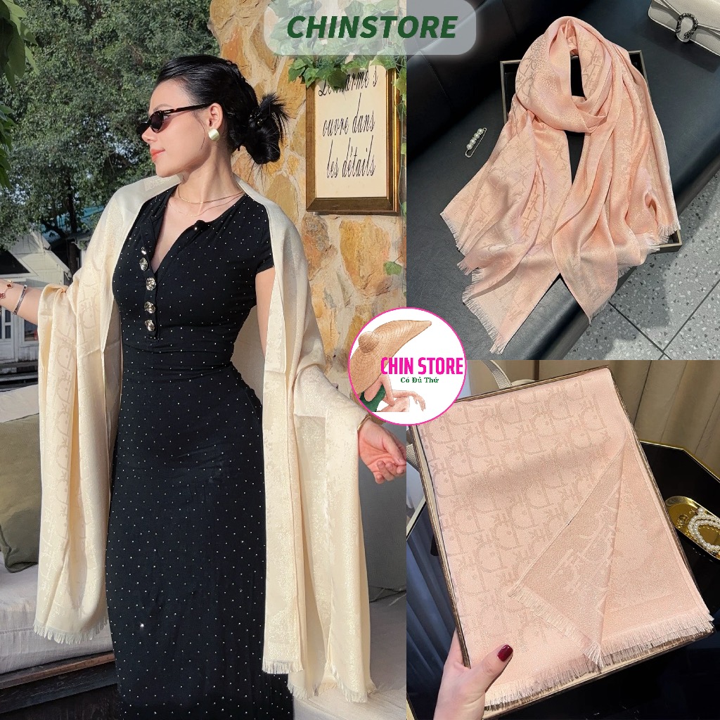 Khăn Choàng Cổ Lụa Satin Mềm Mại Khăn Choàng Vai Nhẹ Nhàng Cho Nữ 180x70cm