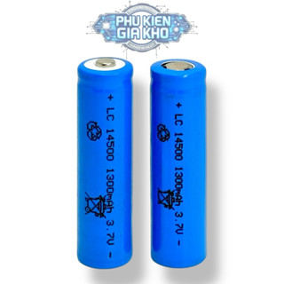 🔋 [Pin Sạc] Lithium 14500 3.7V 1300mAh – Dùng Cho Quạt Mini, Đèn Pin, Đồ Chơi, Thiết Bị Điện Tử