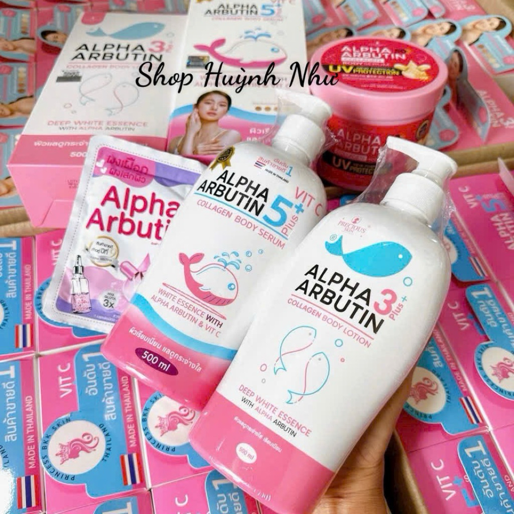 [Chính hãng]Dưỡng Thể và sữa tắm Trắng Da Alpha Arbutin 3+ Chính hãng Thái Lan