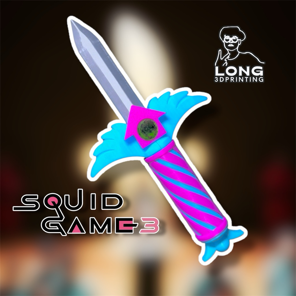 Đồ chơi Squid Game 3 Knife Mô hình Squid game 3 Hide and Seek Trốn tìm Squid game 3 long3dprinting