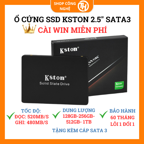 Ổ cứng SSD Kston Q-101 2,5" 128GB, 256GB, 512GB, 1TB chuẩn SATA3 Tốc độ đọc ghi 550Mb/s mới 100%