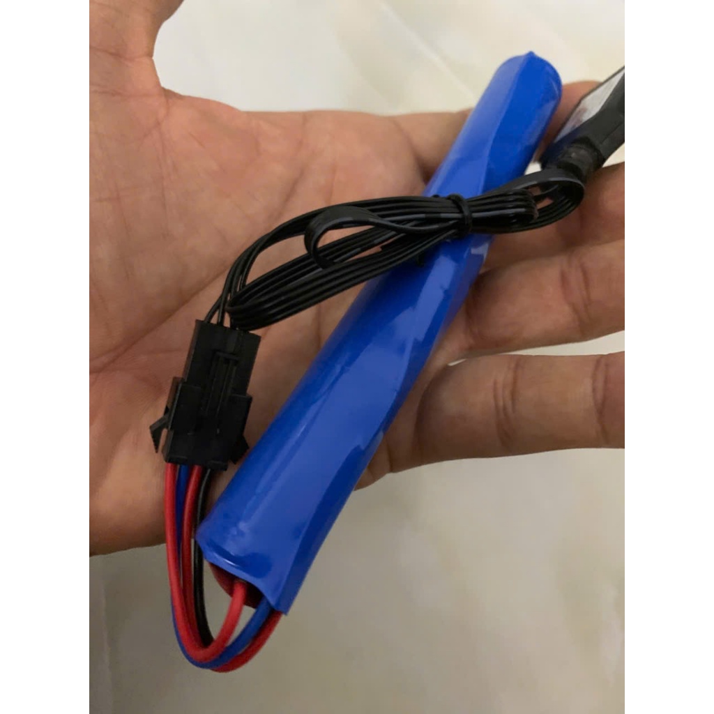 dây cáp sạc pin 7.4v sm4p sm3p 18650 14500 800mah 3000mah gelgun xe đồ chơi