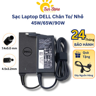 Sạc Laptop DELL Chân To Chân Nhỏ 45W/65W/90W Sạc máy tính DELL Inspiron Latitude Vostro Bảo Hành 24 tháng Lỗi Đổi Mới
