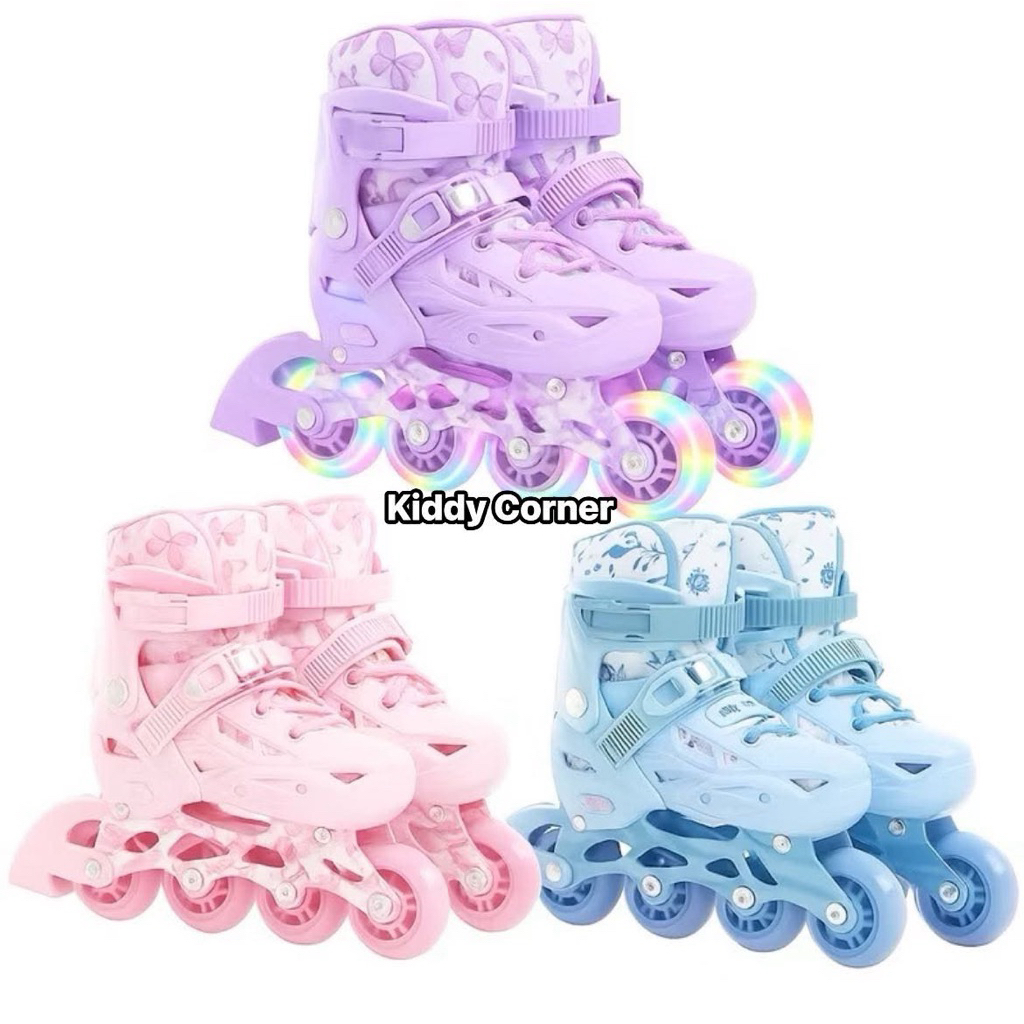 Giày trượt patin SWAY -T22 mẫu mới cao cấp thân đúc nhựa PP, 8 bánh PU phát sáng LED kèm quà tặng