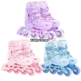 Giày trượt patin SWAY -T22 mẫu mới cao cấp thân đúc nhựa PP, 8 bánh PU phát sáng LED kèm quà tặng