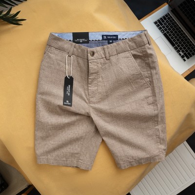 Quần short linen Linzo Premium vải mềm mịn thoáng mát, form regular fit - Bravery