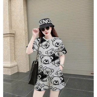 BỘ SHORT THUN  3D HT IN GẤU