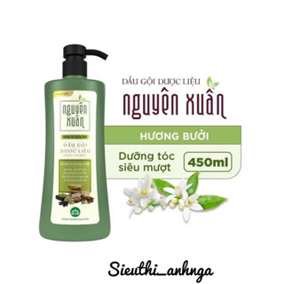 Dầu gội dược liệu Nguyên Xuân Dưỡng tóc Hương bưởi 450ml -Tặng thêm 50ml giá không đổi
