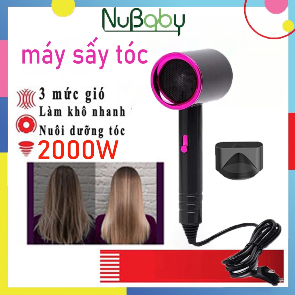 Máy Sấy Tóc 2800W Nóng Lạnh 2 Chiều, Công Suất Lớn, Ion Âm, Sấy Khô Nhanh, Bảo Vệ Tóc hair dryer
