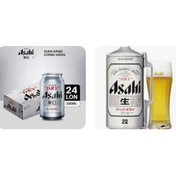 Bia Nhật Asahi Super Dry 330ml x 24 Chai