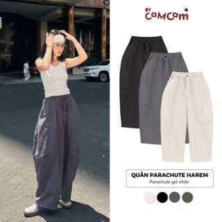  Quần Parachute Harem Bycamcam Dáng Thụng Vintage Quần Dài Dễ Vận Động Nhật Bản QTD003 