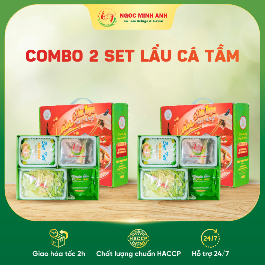 Combo 2 Set Lẩu Cá Tầm tươi