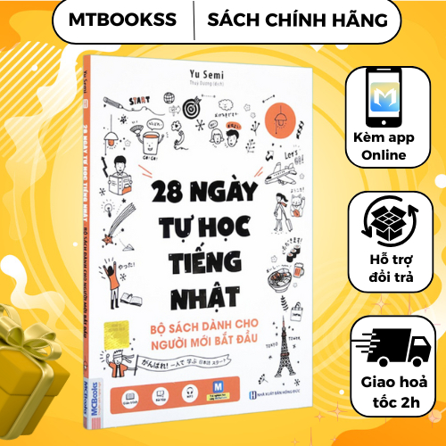 Sách - 28 Ngày Tự Học Tiếng Nhật - Bộ Sách Dành Cho Người Mới Bắt Đầu
