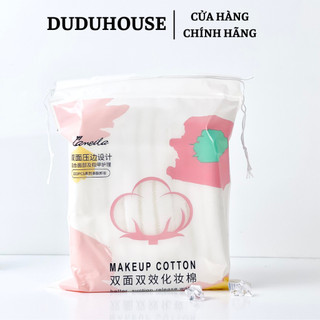 Bông tẩy trang Cotton Pads 100% cotton không xơ bông gói 222 miếng Duduhouse