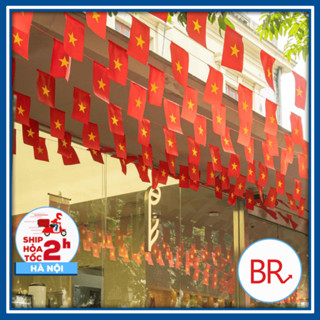 [Tết 2026] Cờ dây tổ quốc 10m 20 lá cờ-Cờ sao đảng in hàng đẹp vải phi bóng trang trí đường phố, lễ tết 02743