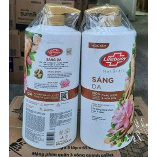 Sữa tắm Lifebuoy Matcha & Khổ Qua 800g Detox sạch sâu khỏi bụi mịn Pm2.5 100% từ Thiên Nhiên Date 2027