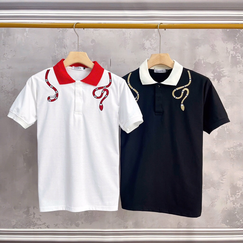 Áo Plo Rắn Bán Quanh Vai. Rắn Thêu 100%.