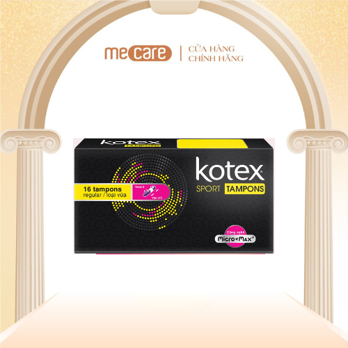 Băng Vệ Sinh Kotex Sport Tampon Loại Vừa 16 Miếng Tampon Regular MeCare_Authorrised_Store