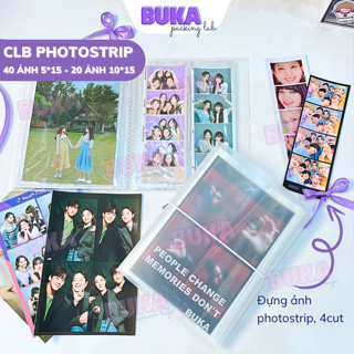  Album photostrip đựng ảnh photobooth Buka album đựng ảnh 4cut postcard photocard idol anime nhiều size chất liệu PP 