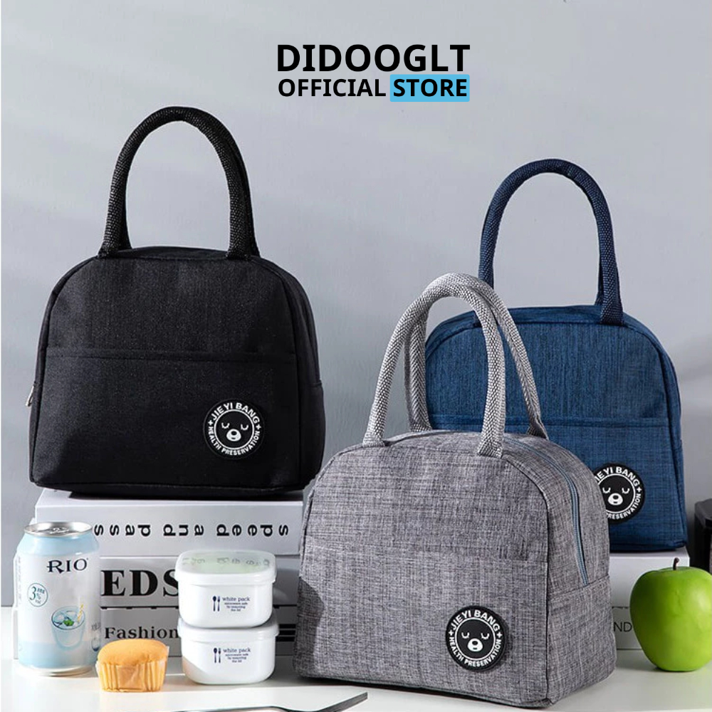 Túi Đựng Hộp Cơm Giữ Nhiệt Văn Phòng 3 Lớp Cao Cấp, Không Thấm Nước, Dễ Vệ Sinh - didooglt