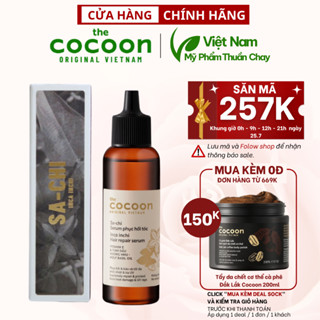  Serum Tóc Cocoon Sachi Phục hồi tóc hư tổn khô xơ chẻ ngọn 70ml - Mỹ phẩm thuần chay Việt Nam 