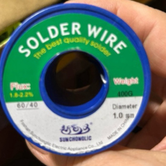 Thiếc    hàn    SODER    WIRE  1 li    400g