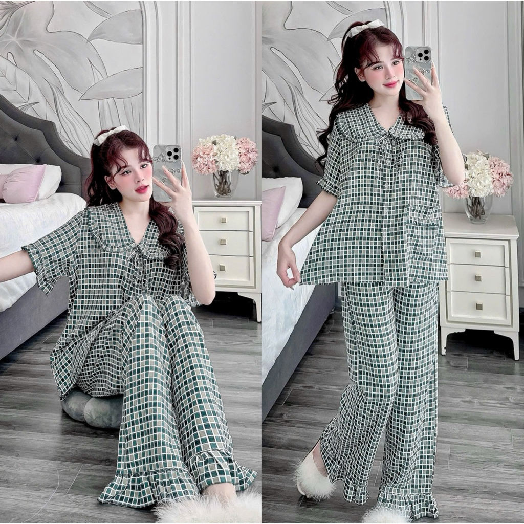Đồ bộ Lụa in hoạ tiết bigsize 50-100kg