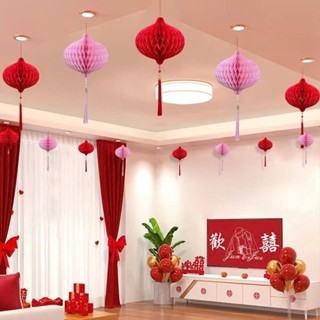 Đèn Lồng Trang Trí Tết Nilon Đỏ Siêu Dày Chống Nước - nhiều size nhiều màu MARSS078