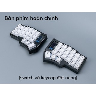 [Keyboard Kit] Bàn phím cơ Corne case mica (split, hotswap)