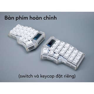 [Keyboard Kit] Bàn phím cơ Corne case mica (split, hotswap)