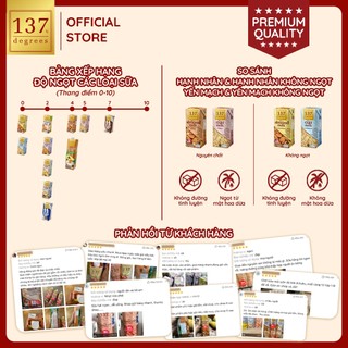 [COMBO 2 HỘP 1 LÍT] Sữa Hạt 137 Degrees Healthy – NK Thái Lan – Không Đường / Mật Hoa Dừa