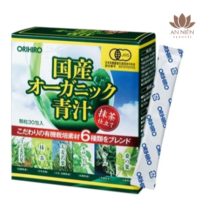 Bột rau xanh Aojiru bổ sung chất xơ Orihiro 30 gói