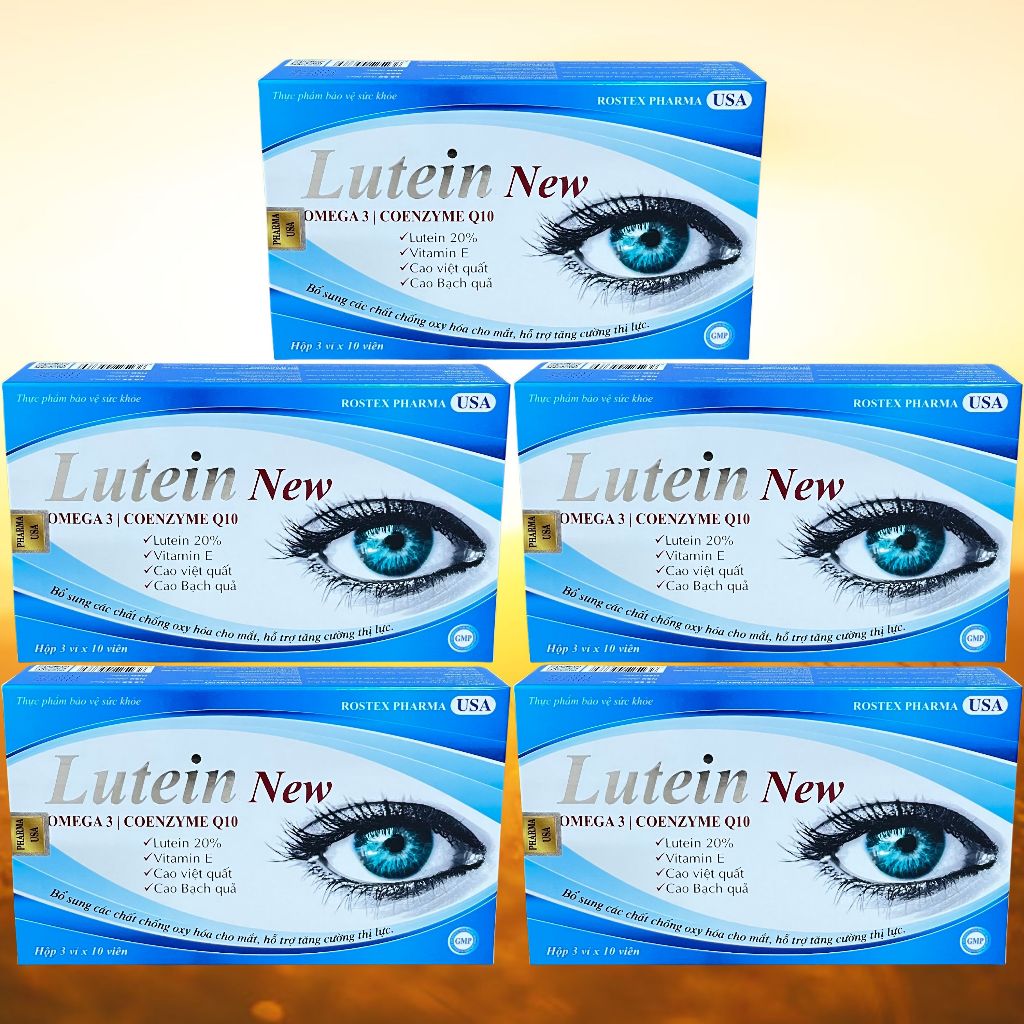 Combo 5 Hộp Lutein New - Rostex - Hải Dương - Vitamin Thanh Lọc