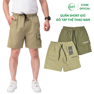  Quần short gió thể thao nam Hàn Quốc quần tập bigsize thun dây rút mỏng nhẹ dáng rộng Quang Thanh 