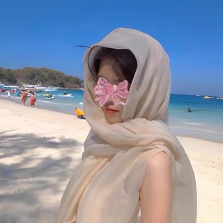 Khăn Choàng Quàng Cổ Màu Trơn Mỏng Nhẹ 100x195cm, Khăn Voan Nam Nữ Đi Biển  K15