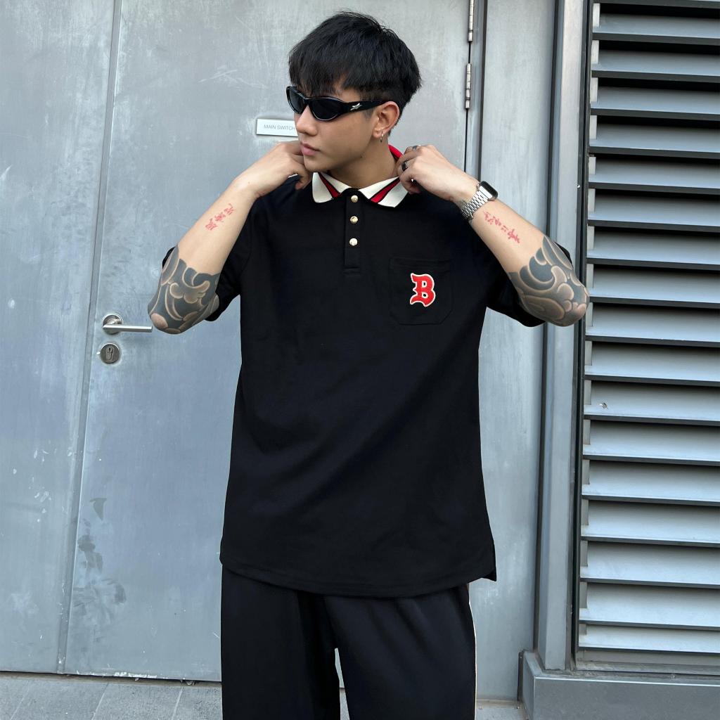 Áo Polo Nam Nữ The Bad God Noble Form Rộng Local Brand Unisex | BigBuy360 - bigbuy360.vn
