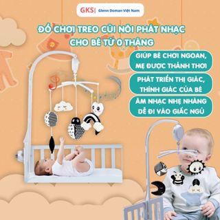 Đồ Chơi Treo Nôi Phát Nhạc 36 Bài Hát Cho Bé Từ 0 Tháng Tuổi Kích Thích Giác Quan, Hỗ Trợ Bé Ngủ