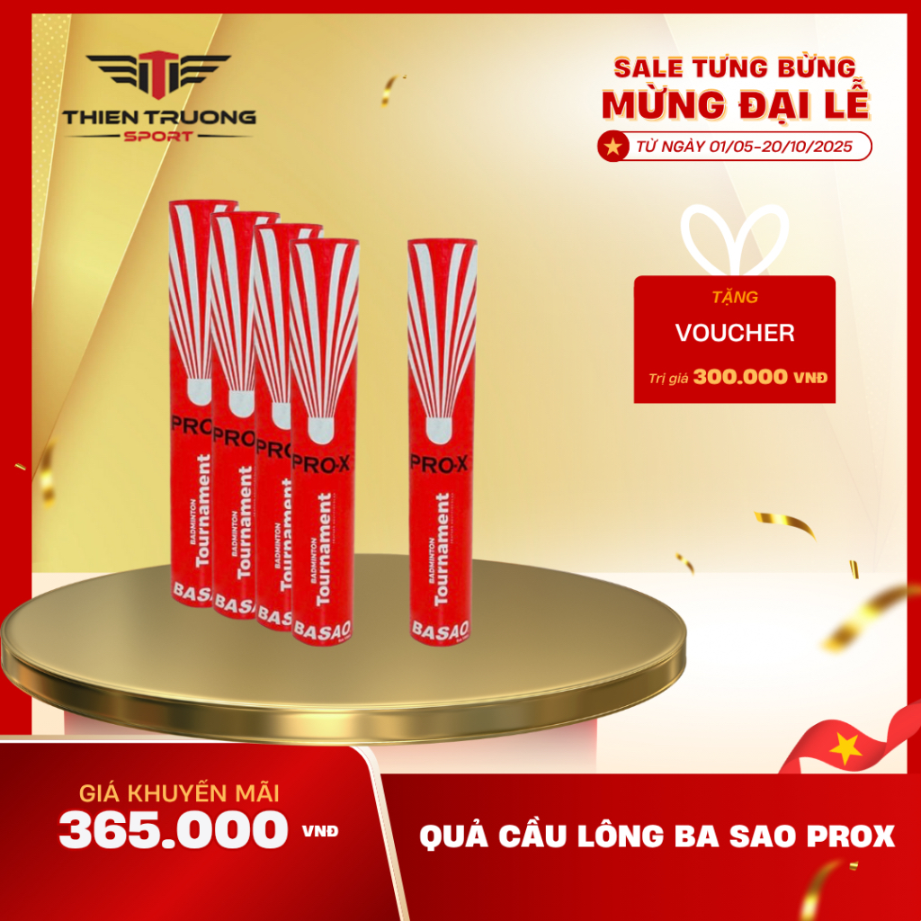 [ Hàng Chính Hãng ] Hộp cầu lông Ba Sao Pro X 77 ,Tiêu chuẩn thi đấu ,12 quả/1 Ống