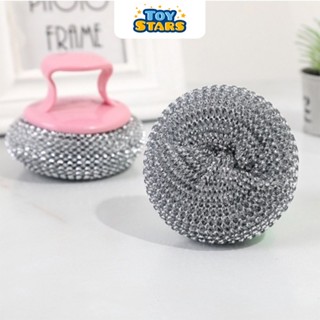 Bàn Chải Cọ Nồi K8 - Đầu Sắt Không Rỉ, Cán Dài Cầm Sạch