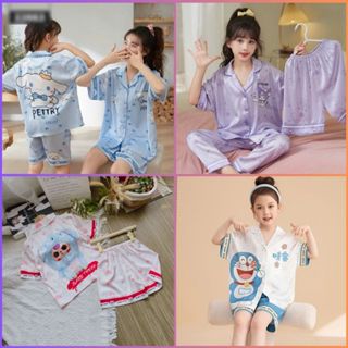   08-45kg Đồ Bộ Pijama cho bé 14-45kg trẻ em vải lụa Latin Siêu Xinh 
