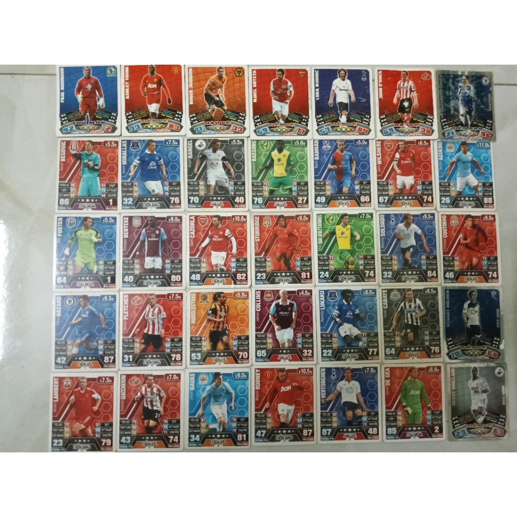 Thẻ Cầu Thủ Poca Match Attax Mùa Giải 2013/14