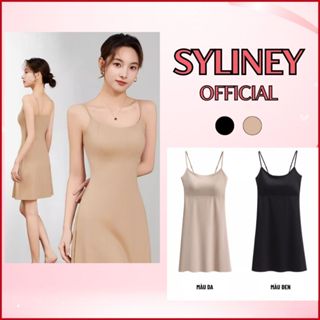  Đầm Lót Đấm 2 Dây Syliney Không Đường May Mặc Trong Váy Mặc Đi Dạo - VAYNV5 