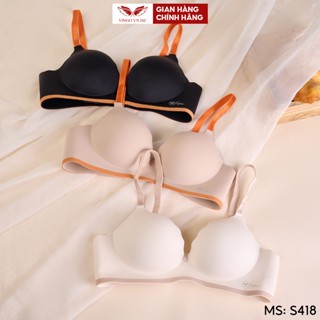  COMBO 2 áo lót không gọng không viền VINGO VINGORIA nâng ngực chất đúc su S418 