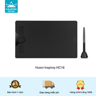 Bảng Vẽ Điện Tử HUION HC16 Hỗ Trợ Android Bút Cảm Ứng Ghi Chú Vòng Cảm Ứng 8192 Lực Nhấn 12 Phím Tắt