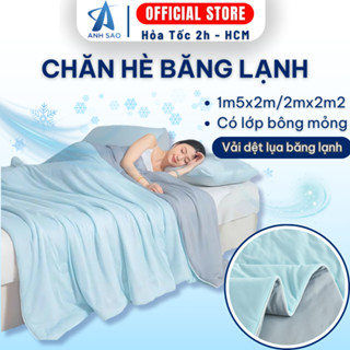 Chăn Mền Hè Vải Lụa Mát Chăn Điều Hòa Mùa Hè Băng Lạnh Cho Một Người Hoặc Đôi Dùng Cho Gia Đình Giặt Máy Chăn Mỏng Mát