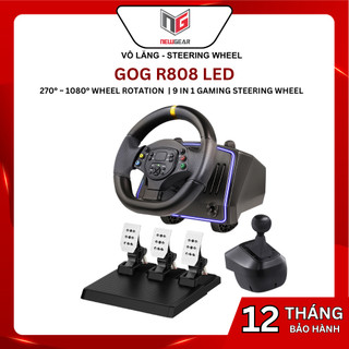  VÔ LĂNG CHƠI GAME GOG R808 LED RACING WHEEL – TRẢI NGHIỆM ĐUA XE CHÂN THỰC 