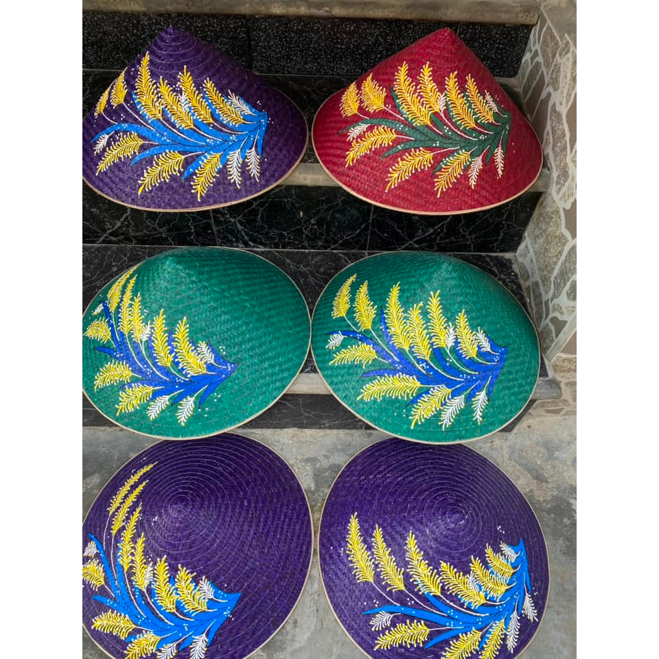 Nón cỏ bàng xử Huế - Nón cói - Nón lá Việt Nam - Nón trang trí - Nón cỏ (kèm quai nón)