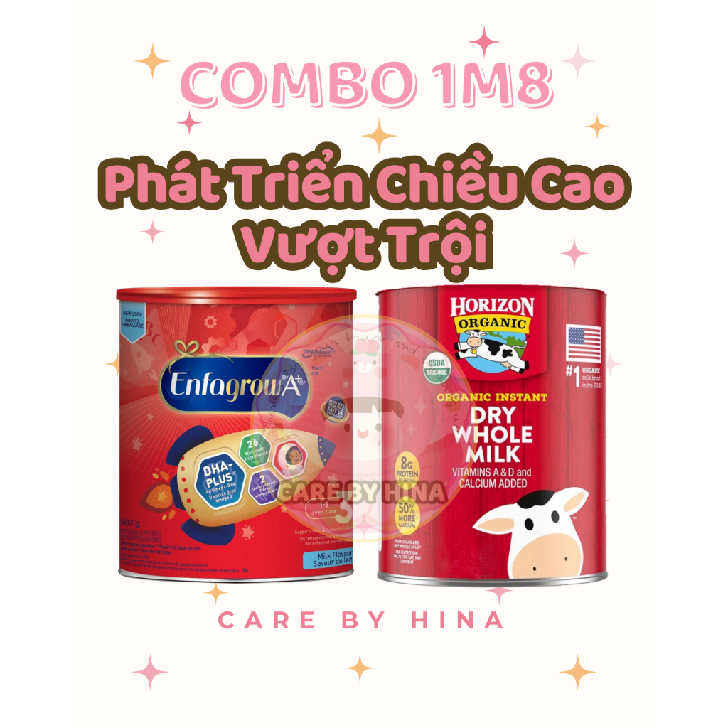(COMBO TĂNG CAO) Sữa Enfagrow A+ Canada - Sữa Horizon Organic - Dòng Sữa Cho Bé Từ 1 Tuổi Phát Triển